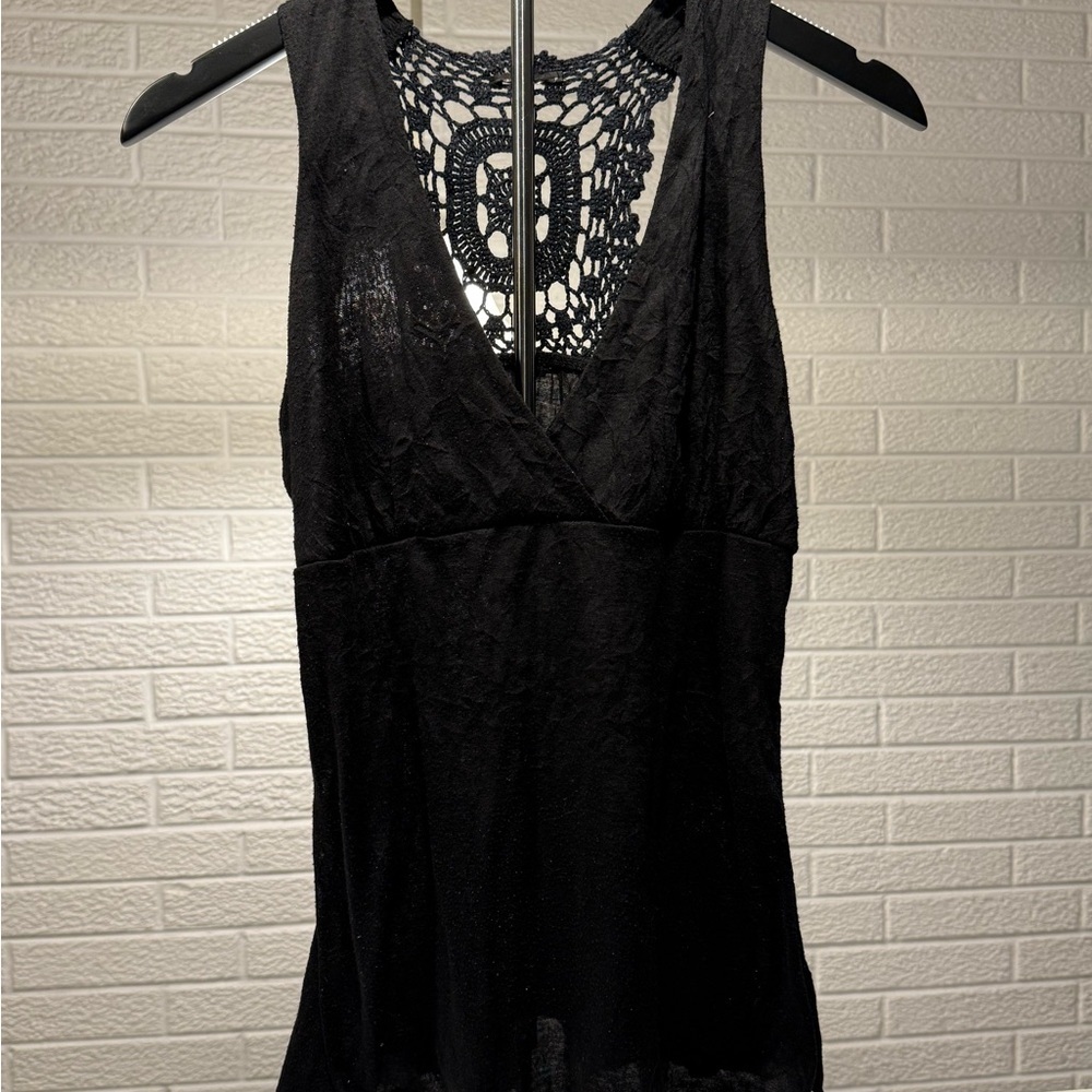 Elegant‎ Black Lace Tank Top